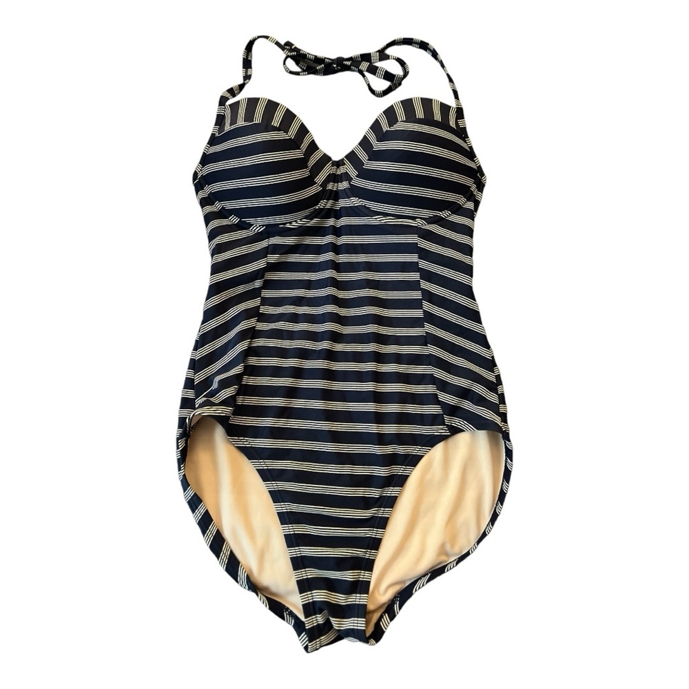MERONA - CLASSIC - Navy & White One Piece Swimsuit - M